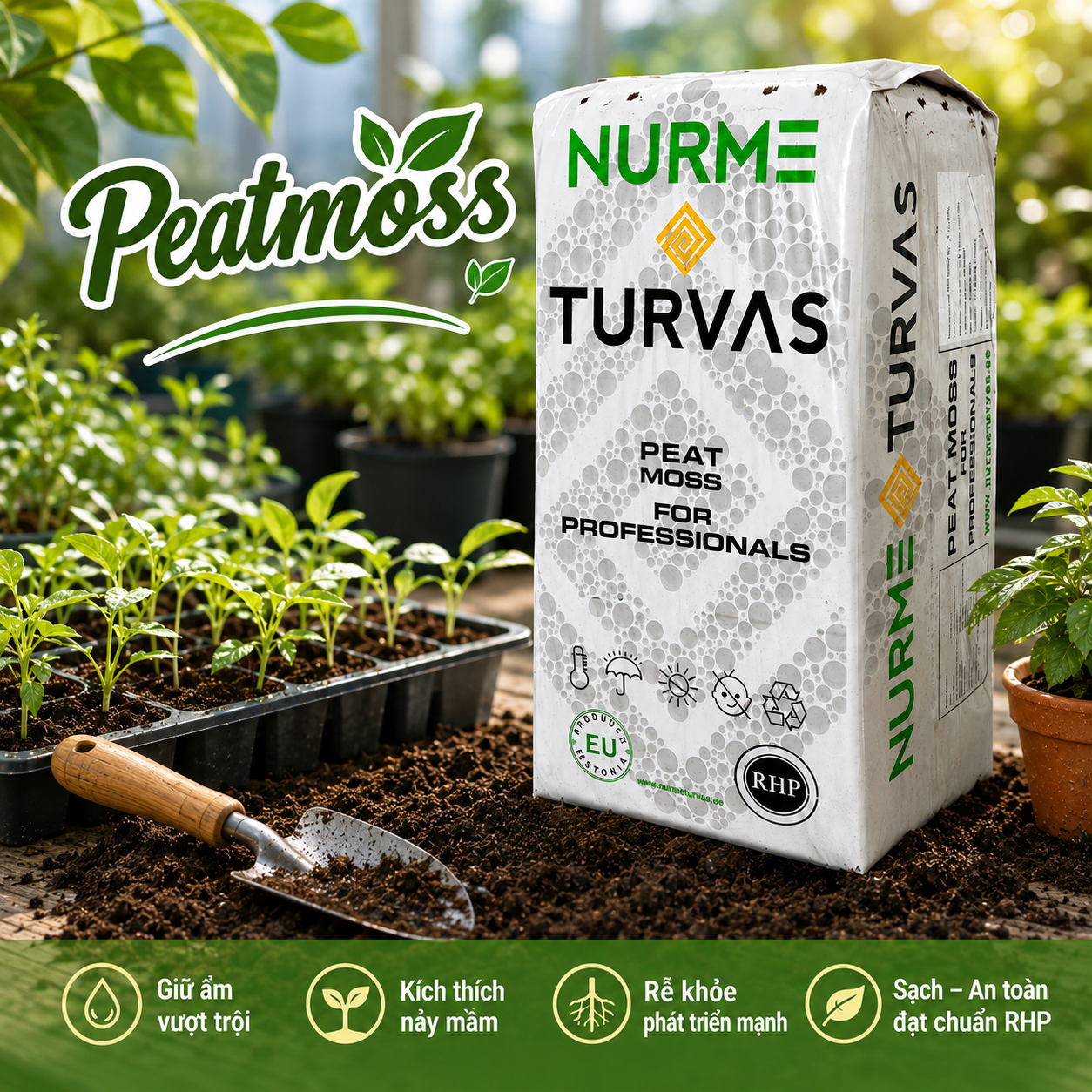 Peatmoss NURME TURVAS 300L